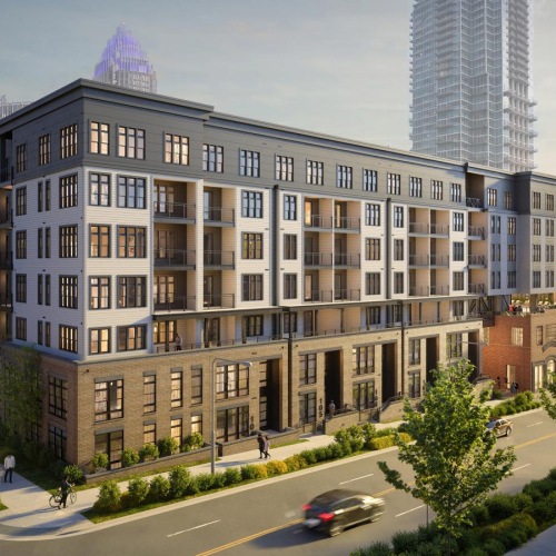 a large building with many windows